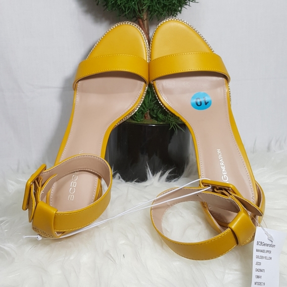 BCBGeneration Golden Jeddi Sandals Size 10 - Picture 6 of 9